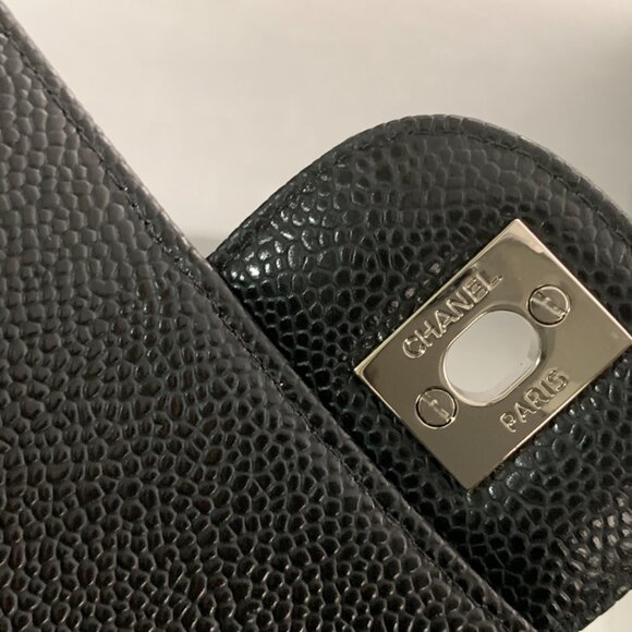 CHANEL CF Classic flap 25CM medium black silver buckle A01112 - Picture 8 of 9